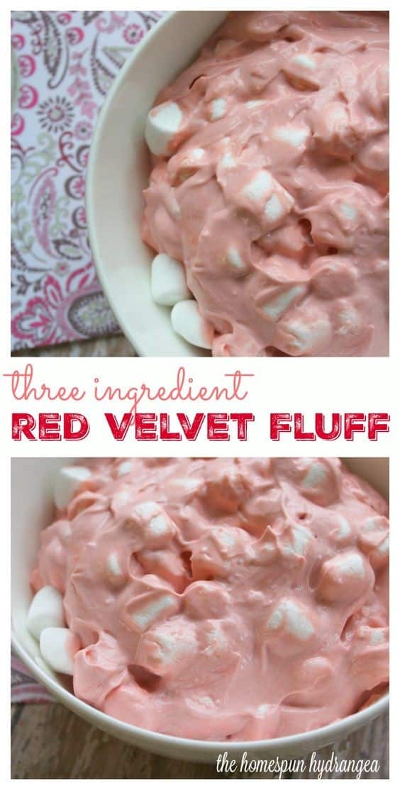 Three Ingredient Red Velvet Fluff