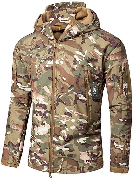 CAMO COLL Men’s Outdoor Hooded Tactical Jacket