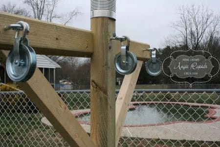 DIY Clothesline with Pulley System