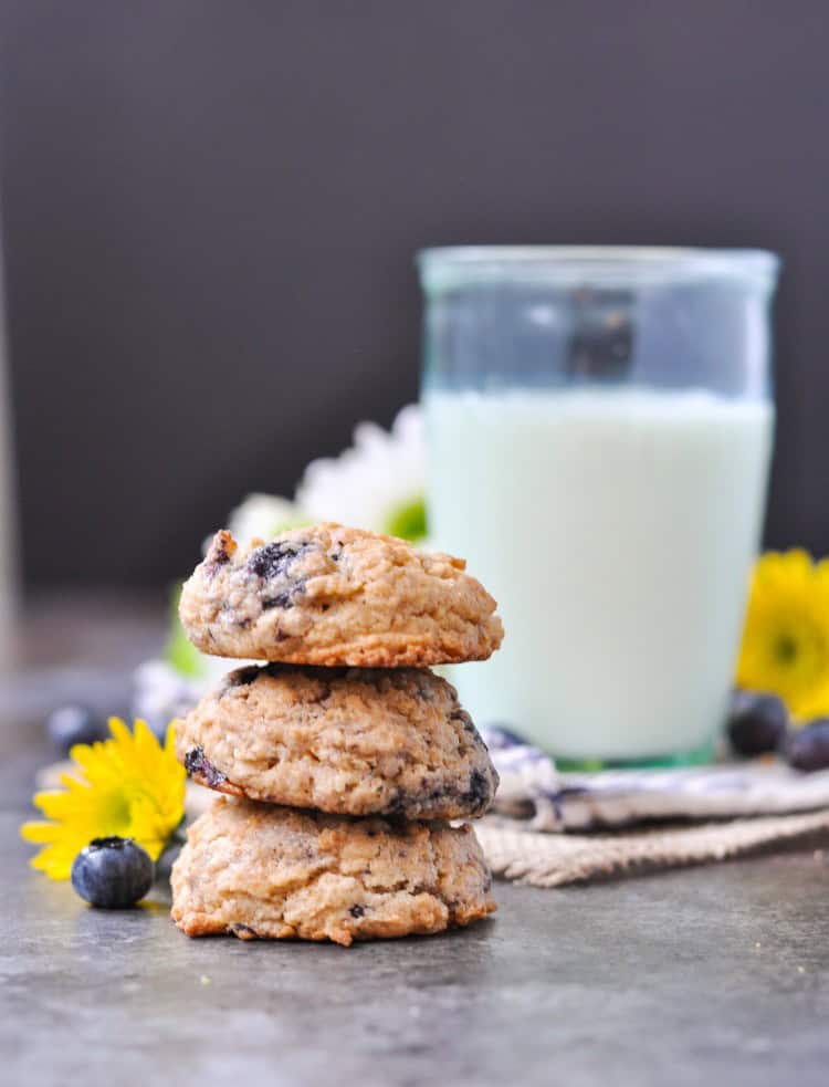 Blueberry Muffin Oatmeal Cookies