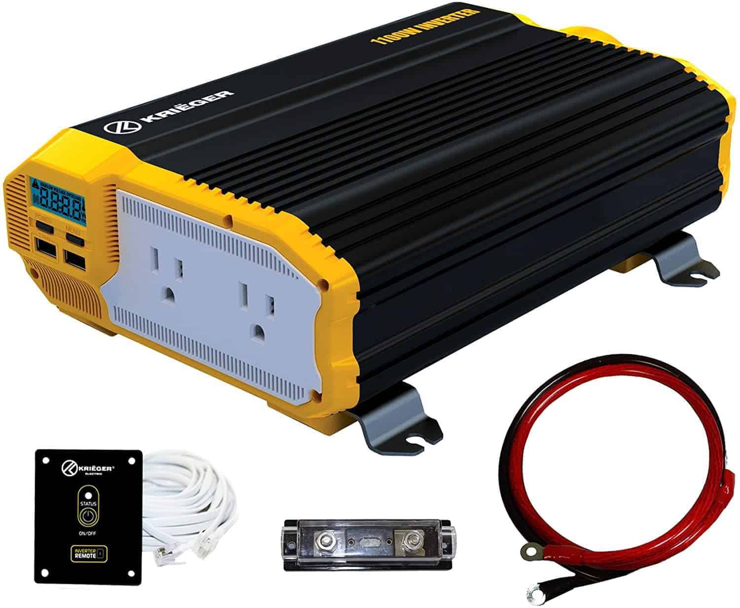 KRIËGER 1100-Watt 12-Volt Power Inverter