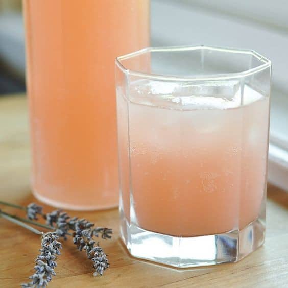 Fermented White Peach-Lavender Soda