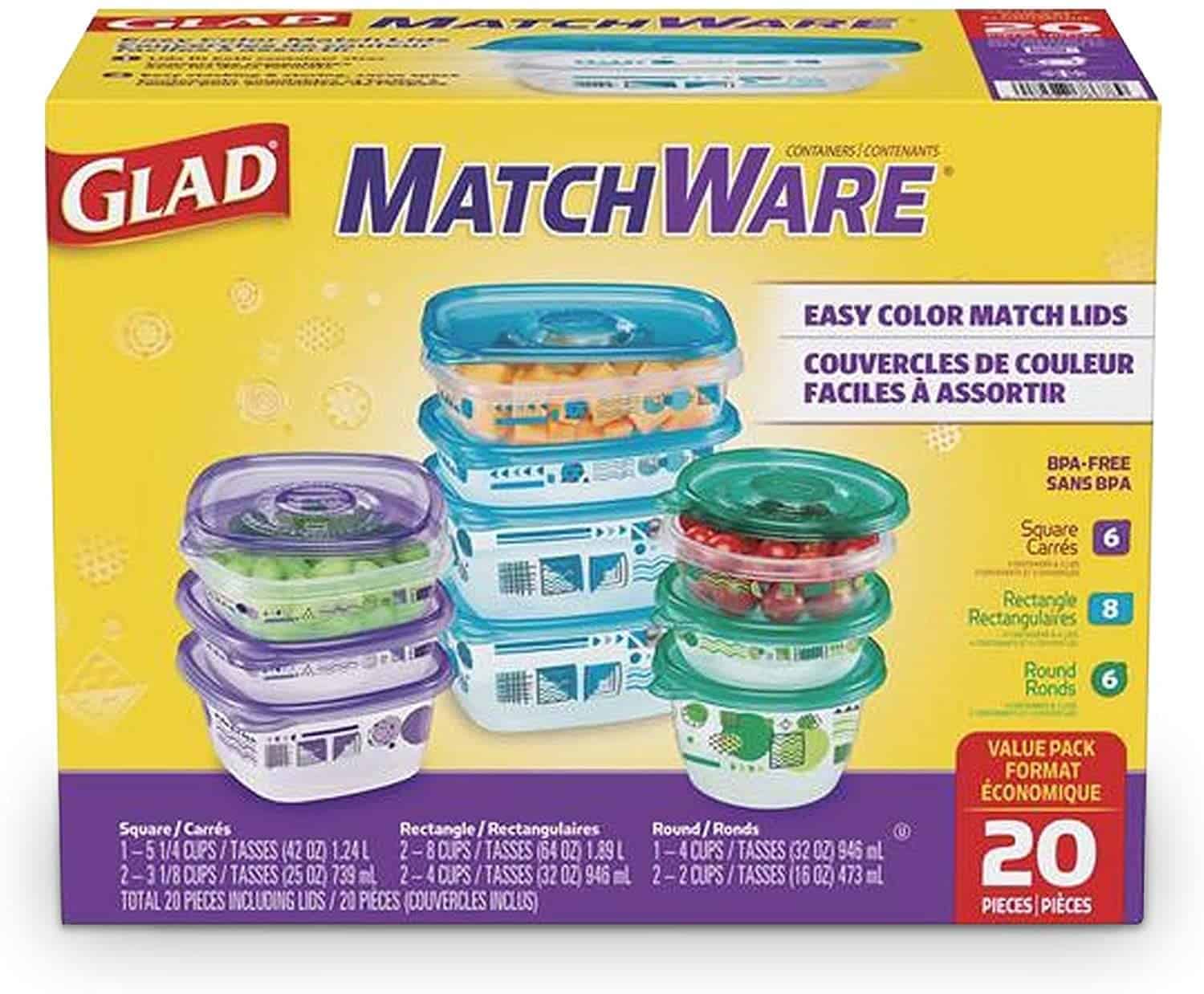 GladWare MatchWare Food Storage Containers