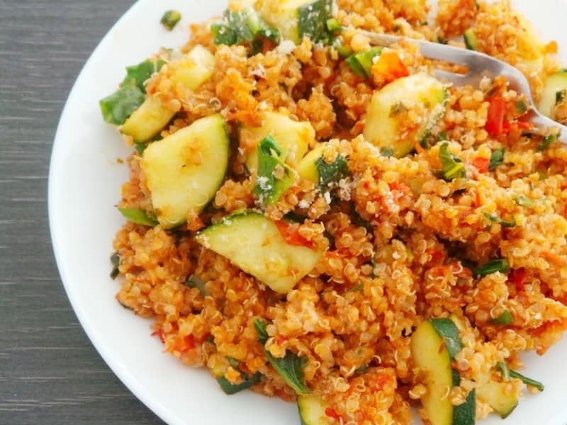 Easy Tomato and Basil Quinoa Risotto