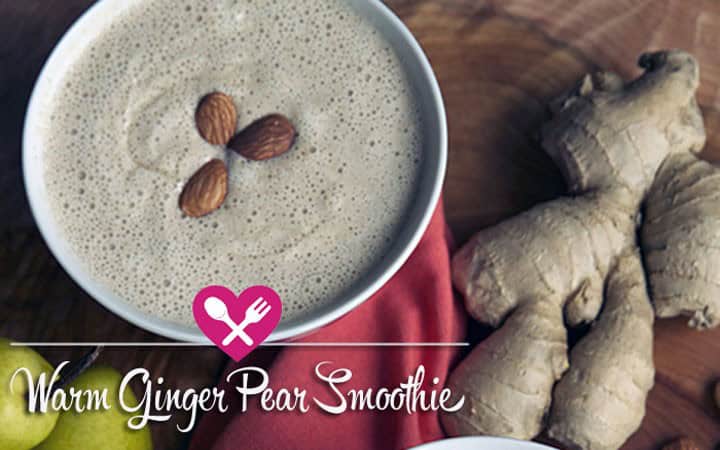 Warm Ginger Pear Smoothie