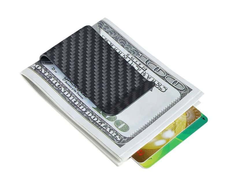 CL CARBONLIFE Money Clip Credit Card Holder