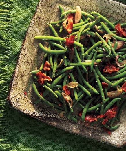 Green Beans with Bacon Vinaigrette