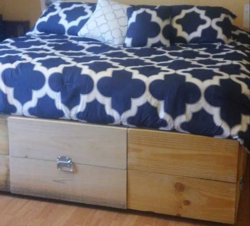 Our King-Sized Platform Bed with Storage