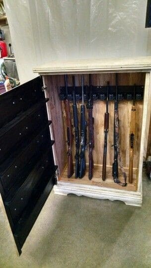 Hidden Dresser Gun Cabinet