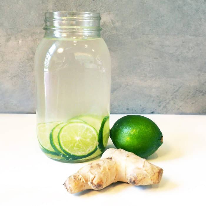 Ginger Lime Infused Water