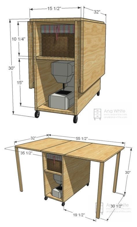 DIY Foldable Craft Table