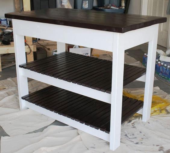 The Double Shelf Kitchen Island