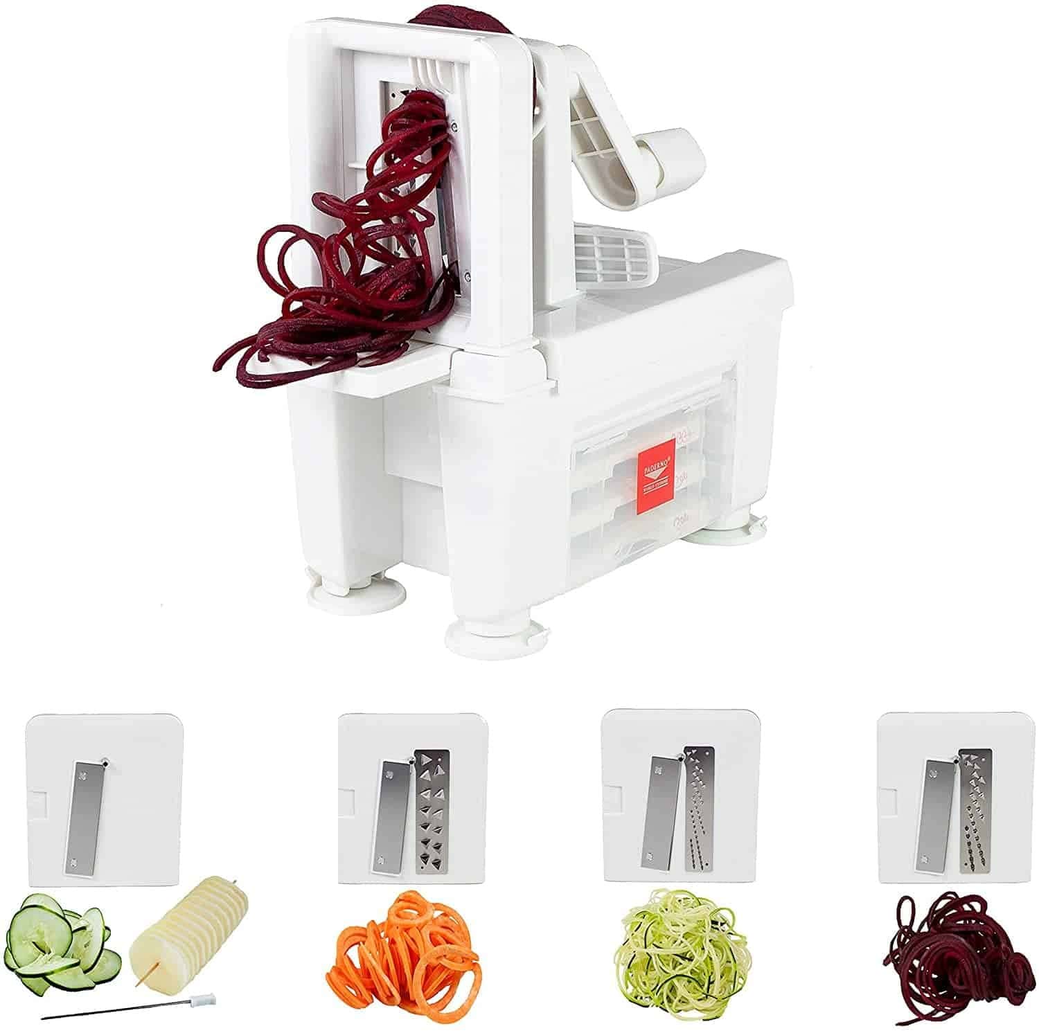 Paderno World Cuisine Vegetable Slicer/Spiralizer Pro