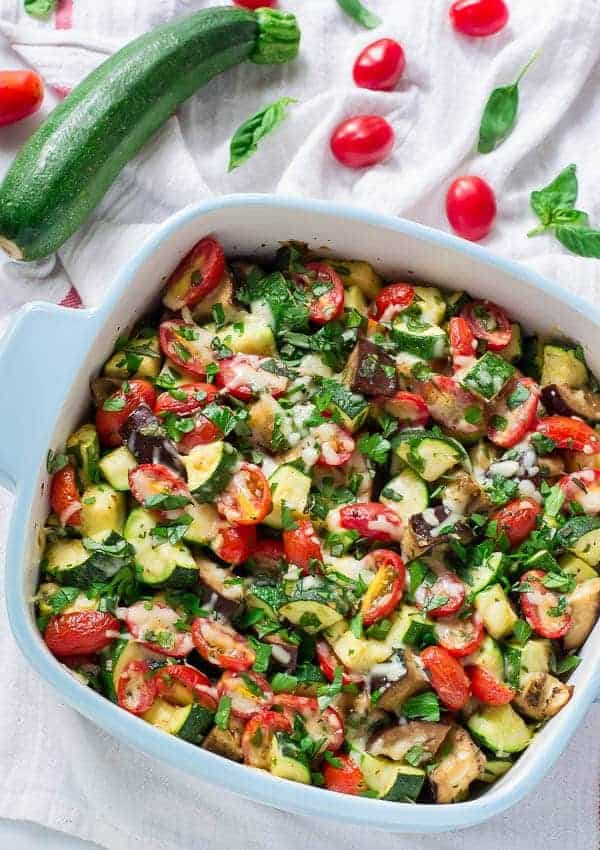 Eggplant Zucchini Bake