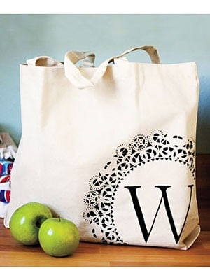 DIY Monogrammed Tote