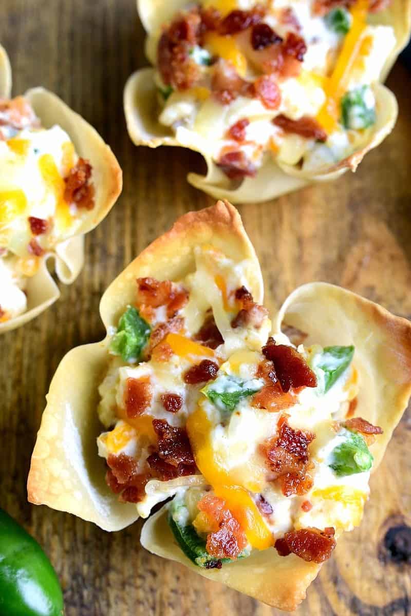 Jalapeno Popper Wonton Cups