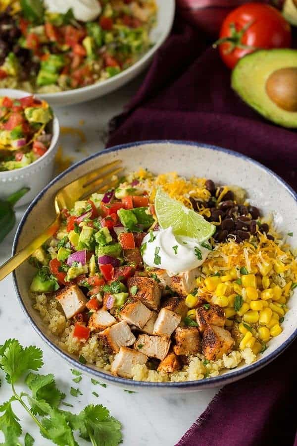 Grilled Chicken and Quinoa Bowl