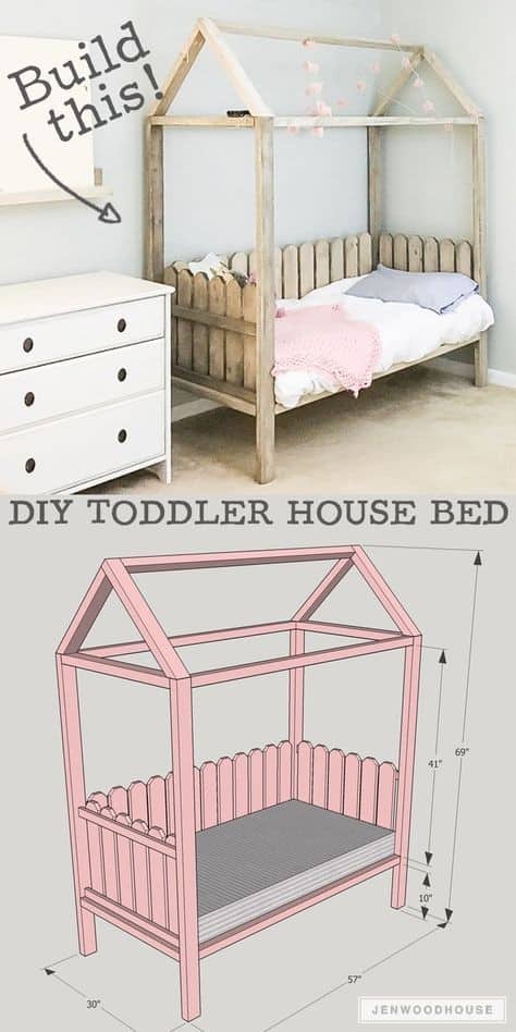 The Toddler House Bed