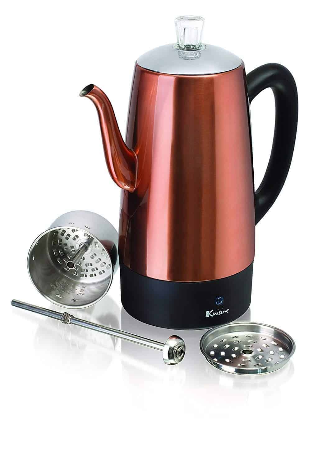 Euro Cuisine PER08 8 Cup Stainless Steel Percolator