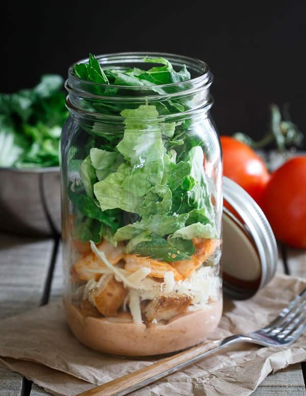 Sriracha Shrimp Caesar Salad