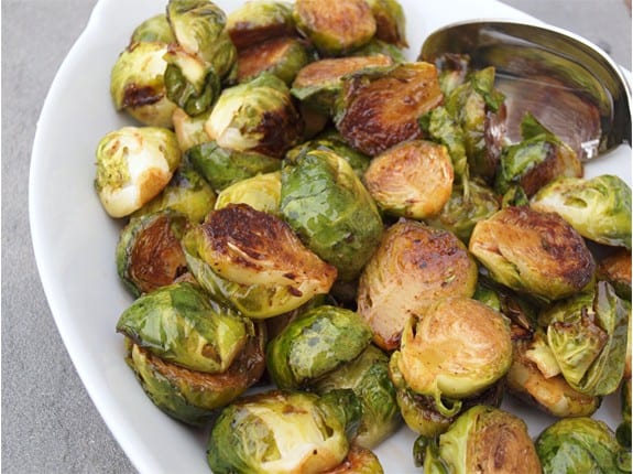 Roasted Brussels Sprouts with Balsamic Vinegar and Honey