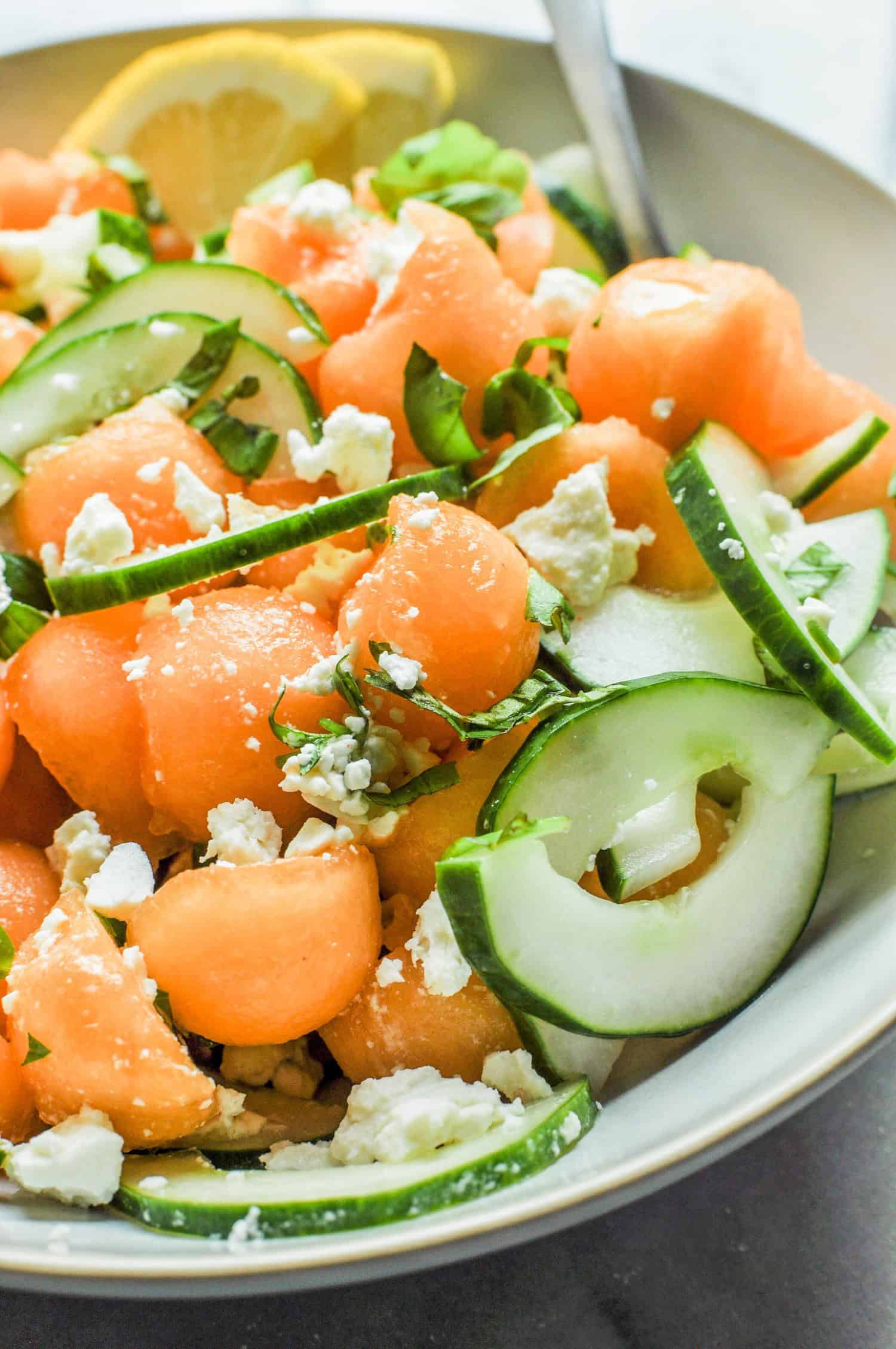 Cantaloupe Cucumber Salad