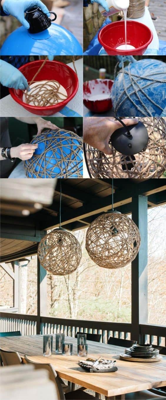 Sisal Rope Pendant Light