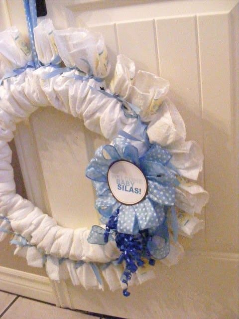 Diaper Wreath