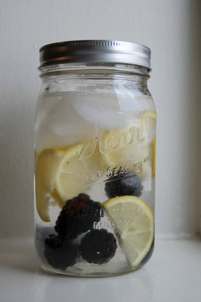 Lemon Blackberry Infused Water