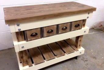 Pallet Kitchen Island #2