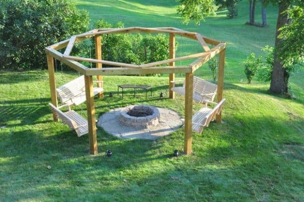 Porch-Swing Fire Pit