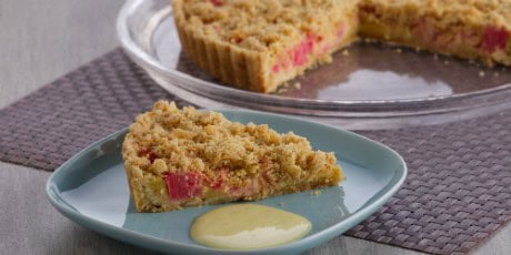 Rhubarb Crumble Tart