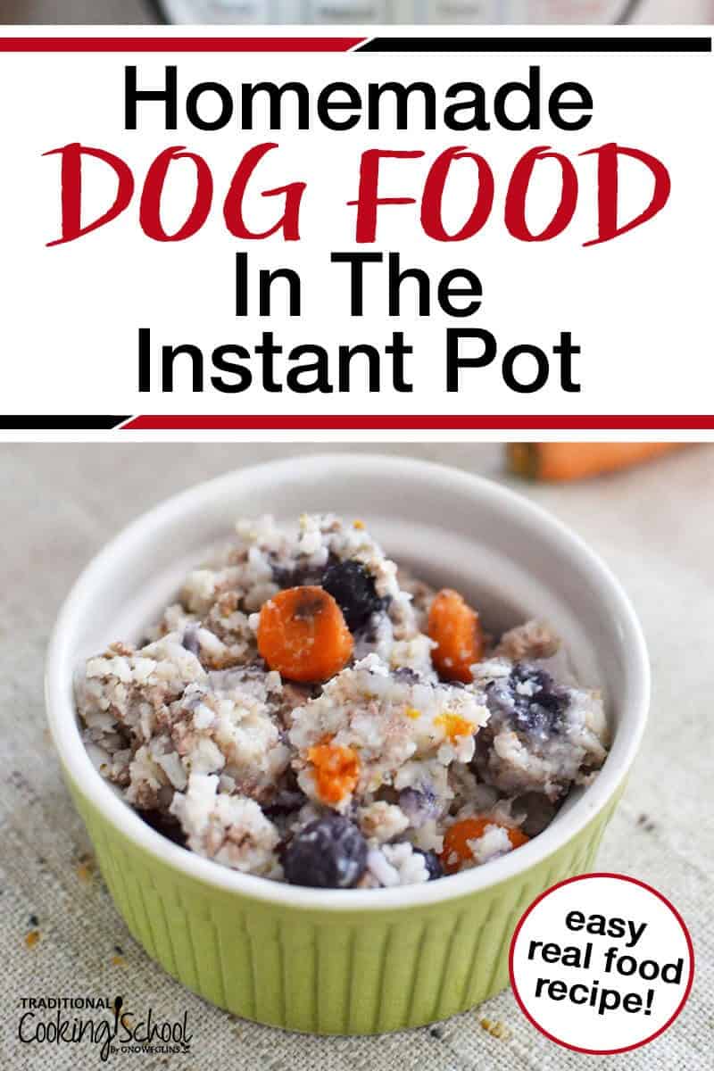 Homemade Dog Food in the Instant Pot