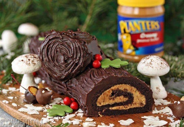 Peanut Butter Yule Log