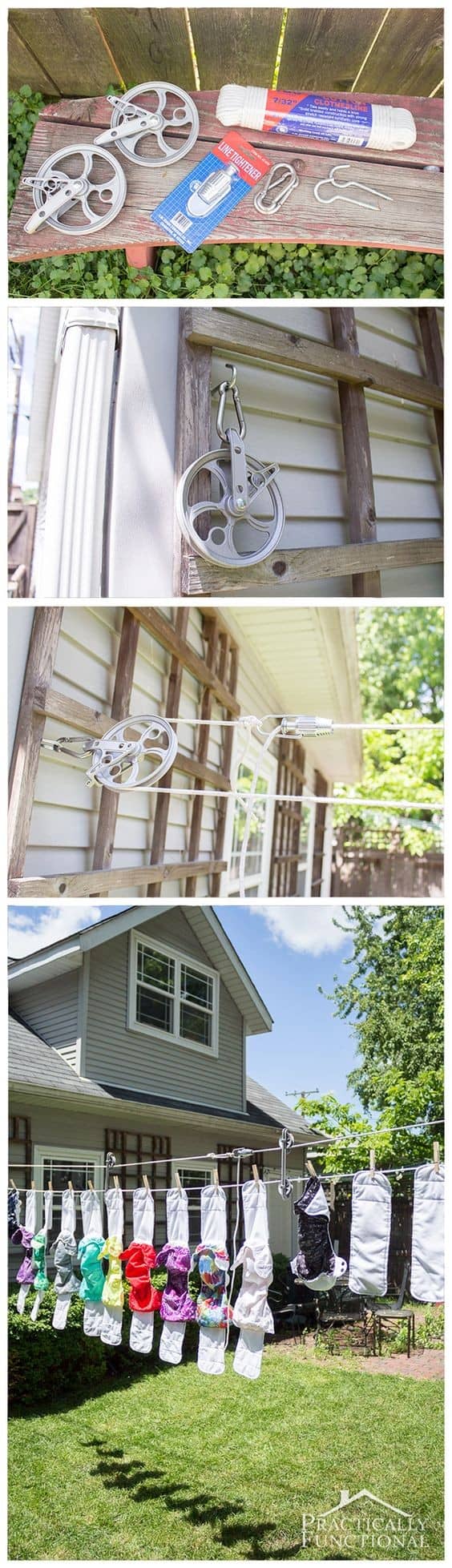 The DIY Pulley Clothesline