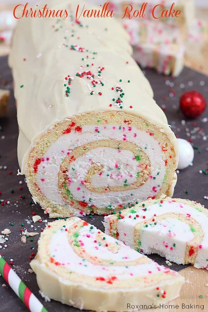 Christmas Vanilla Yule Log