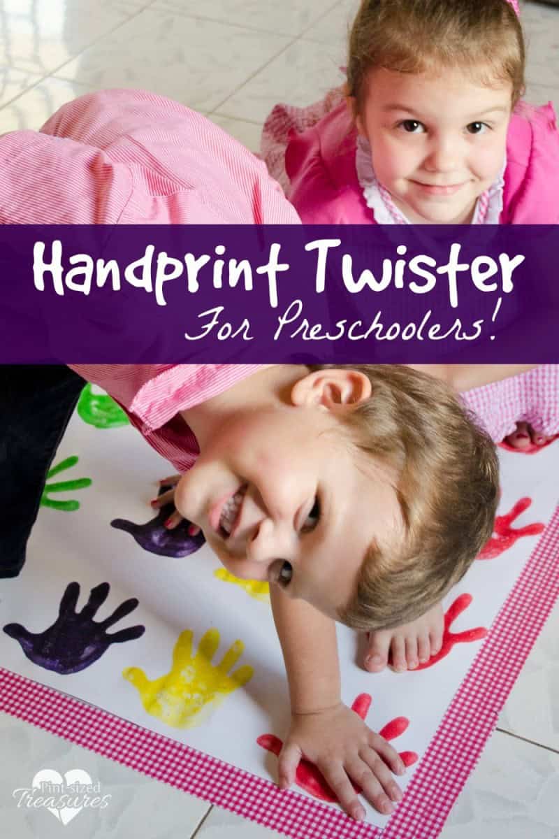 Homemade Handprint Twister