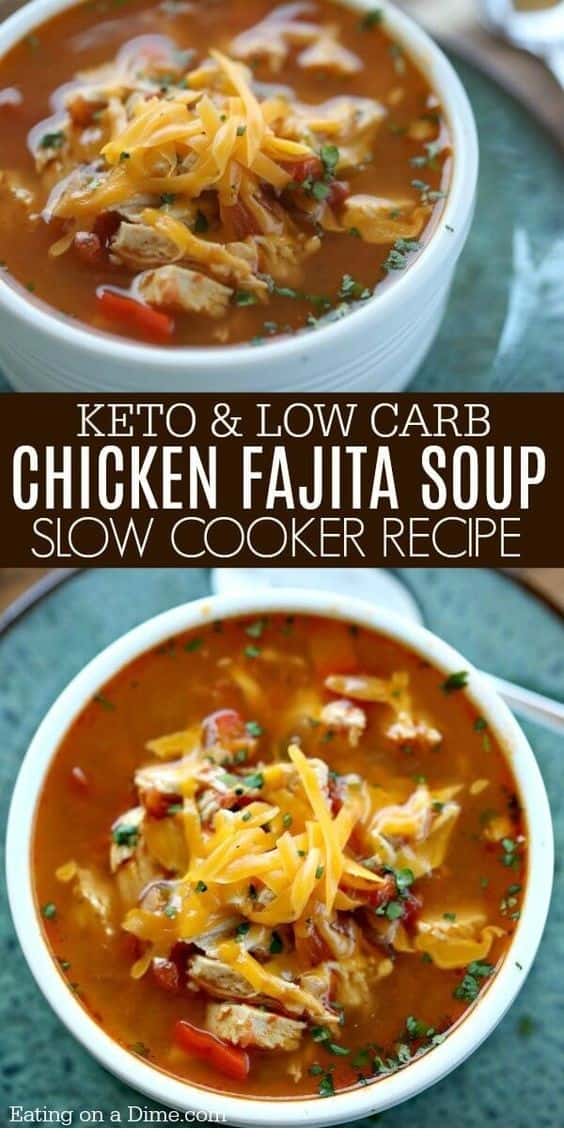 Crockpot Chicken Fajita Soup