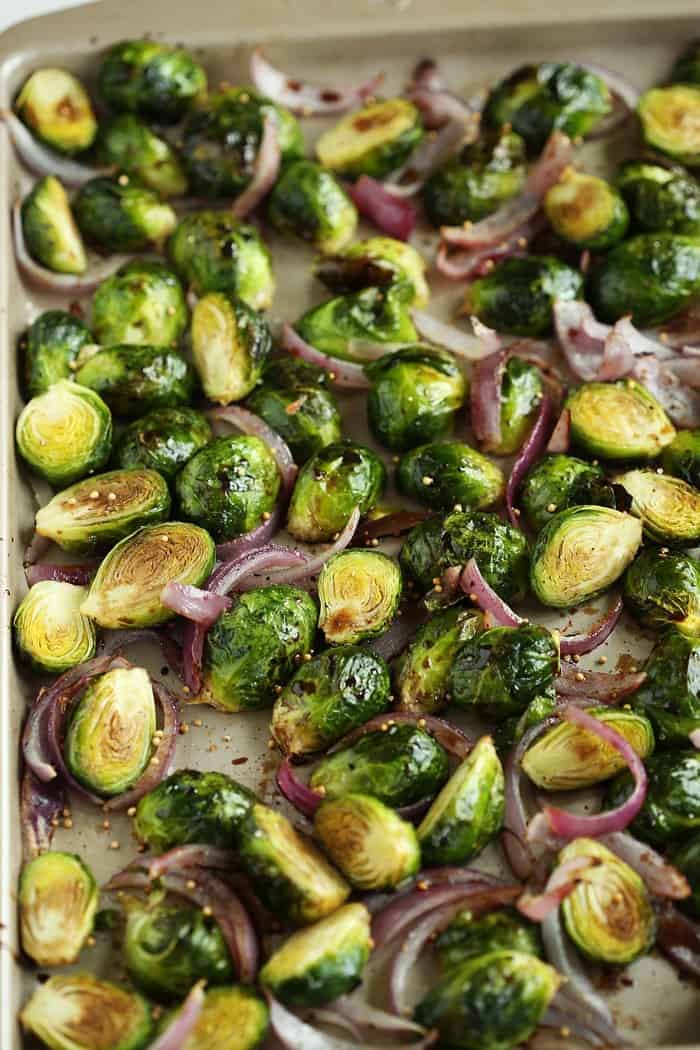 Balsamic Roasted Brussels Sprouts