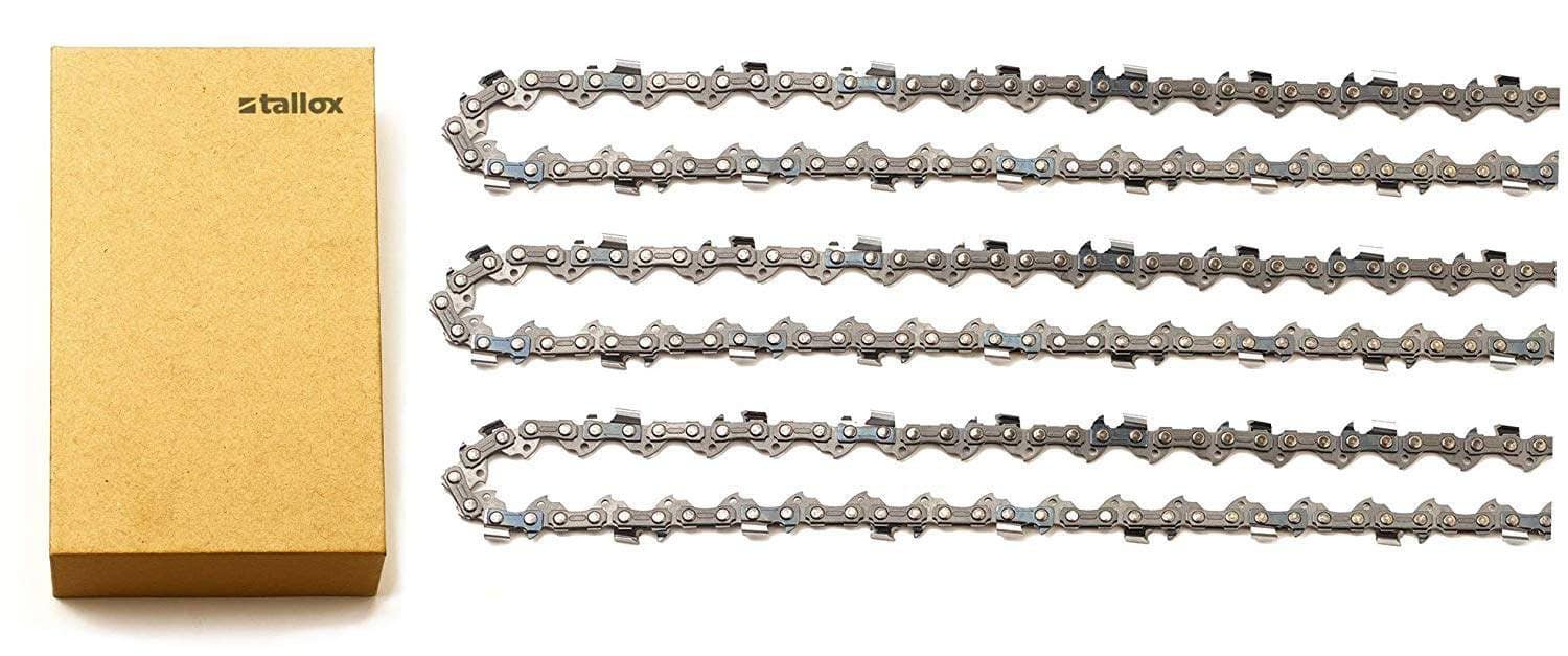 Tallox 18-inch Chainsaw Chain 3-pack