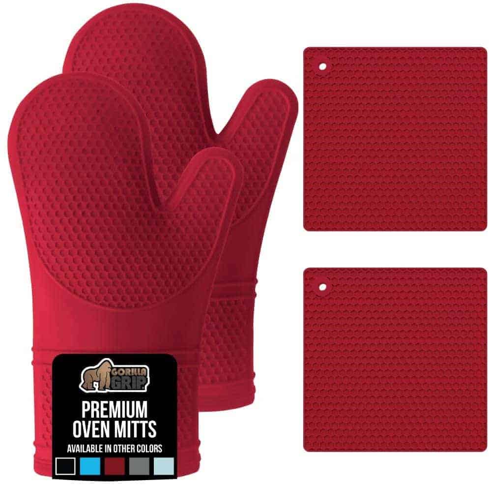 Gorilla Grip Premium Silicone Oven Mitts