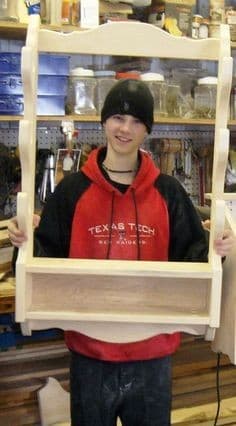 Simple Gun Rack with Shelf