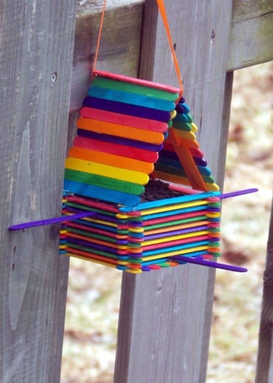 Popsicle Stick Feeders