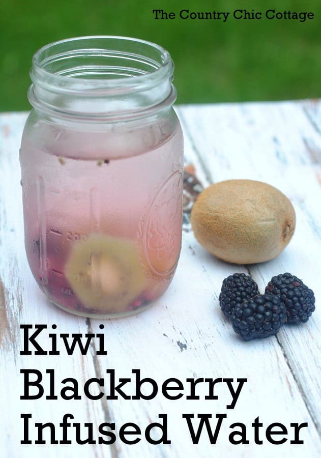 Kiwi Blackberry Infused Water