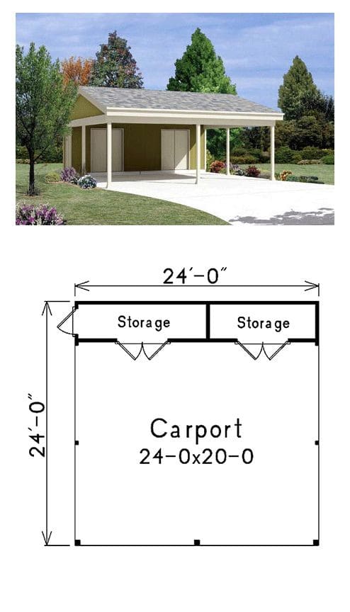 The 2 Bay Carport