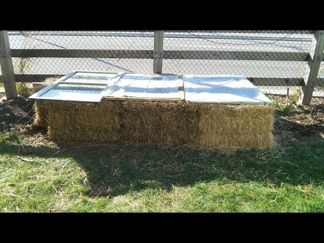 Straw Bale Cold Frame