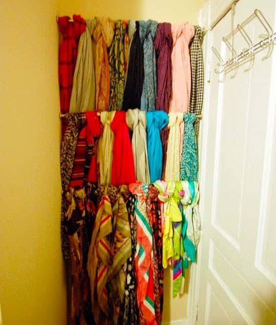 Purchase some hanging rods and get creative