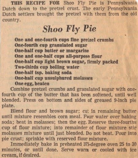 Shoo Fly Pie