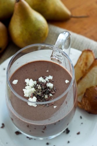 Caramelized Pear, Chocolate, and Goat Cheese Smoothie