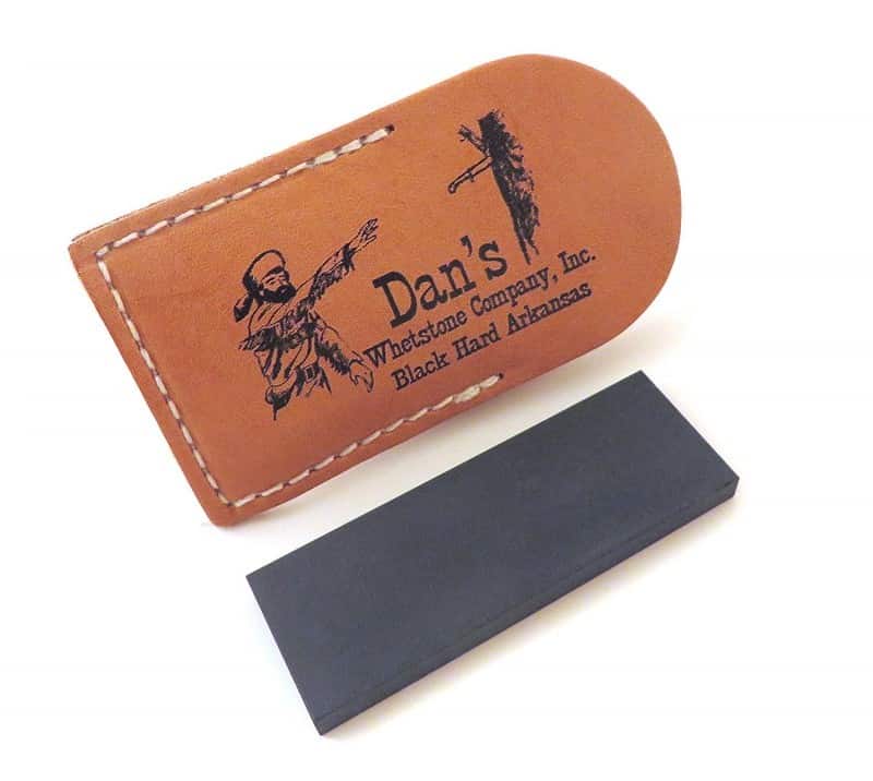 Dan’s Whetstone Company Inc. Genuine Arkansas Black Surgical (Ultra Fine) Pocket Knife Whetstone